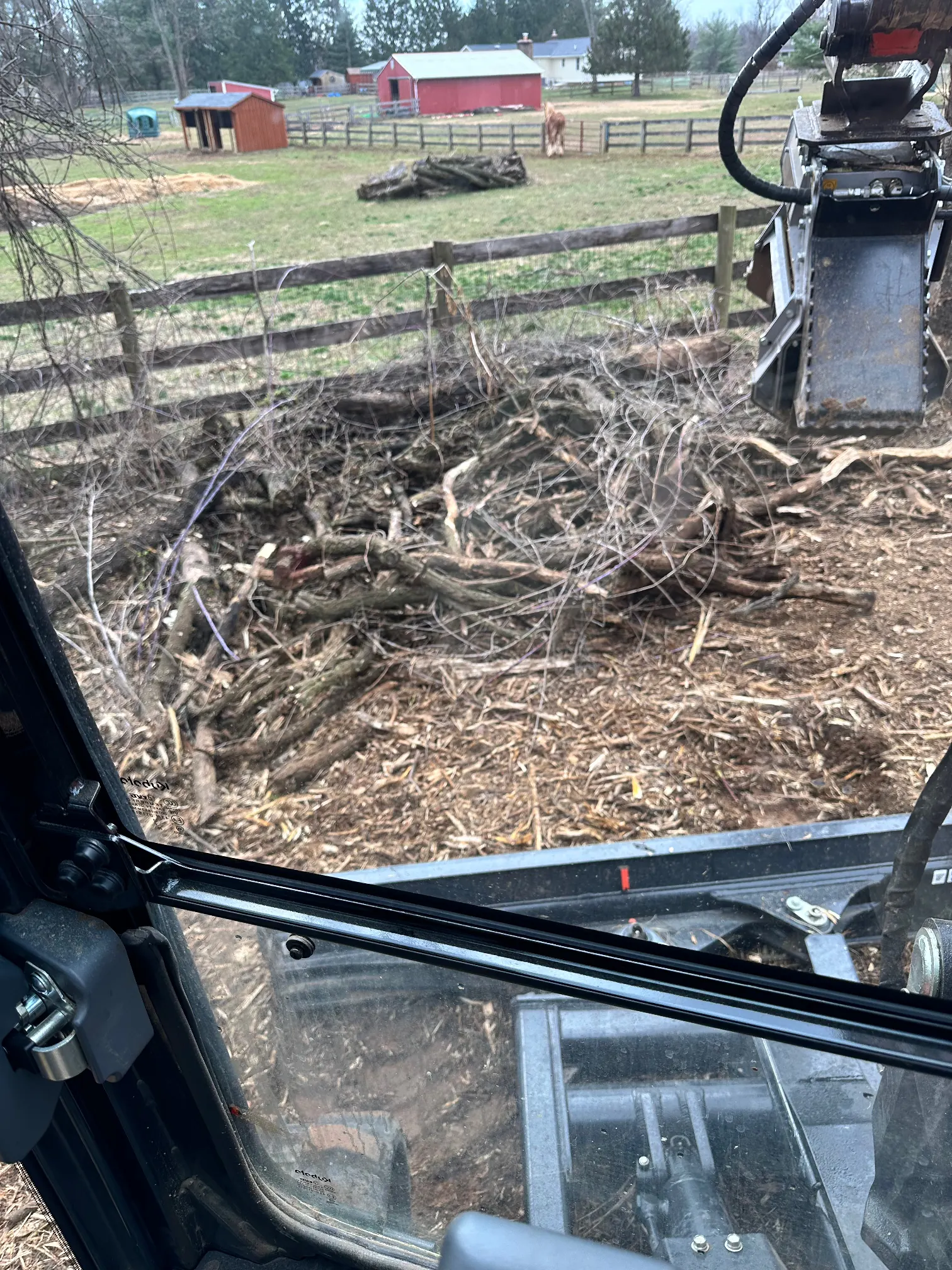 Fence line work